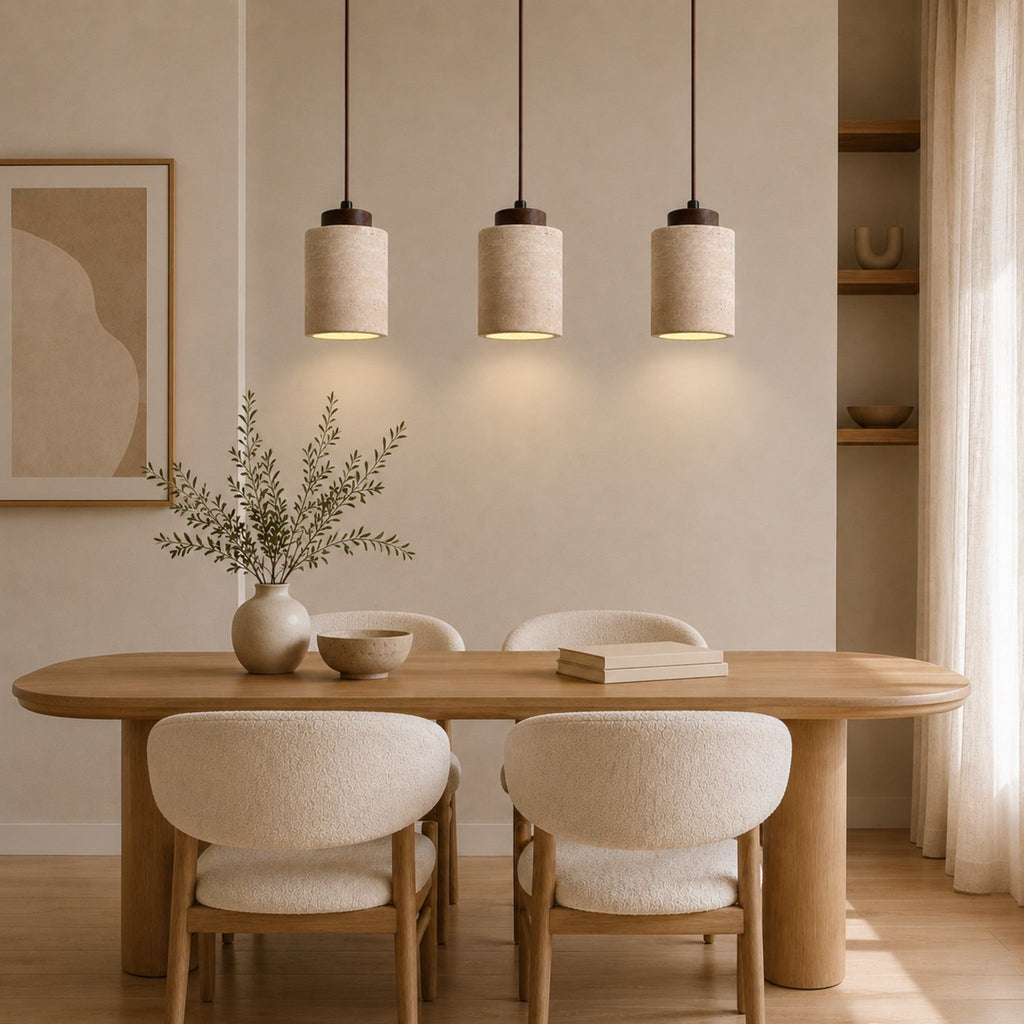 Aster Travertine Pendant Light