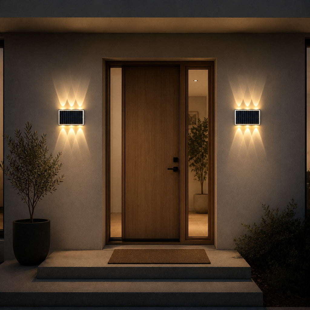 Solis Outdoor Solar Up & Down Wall Light