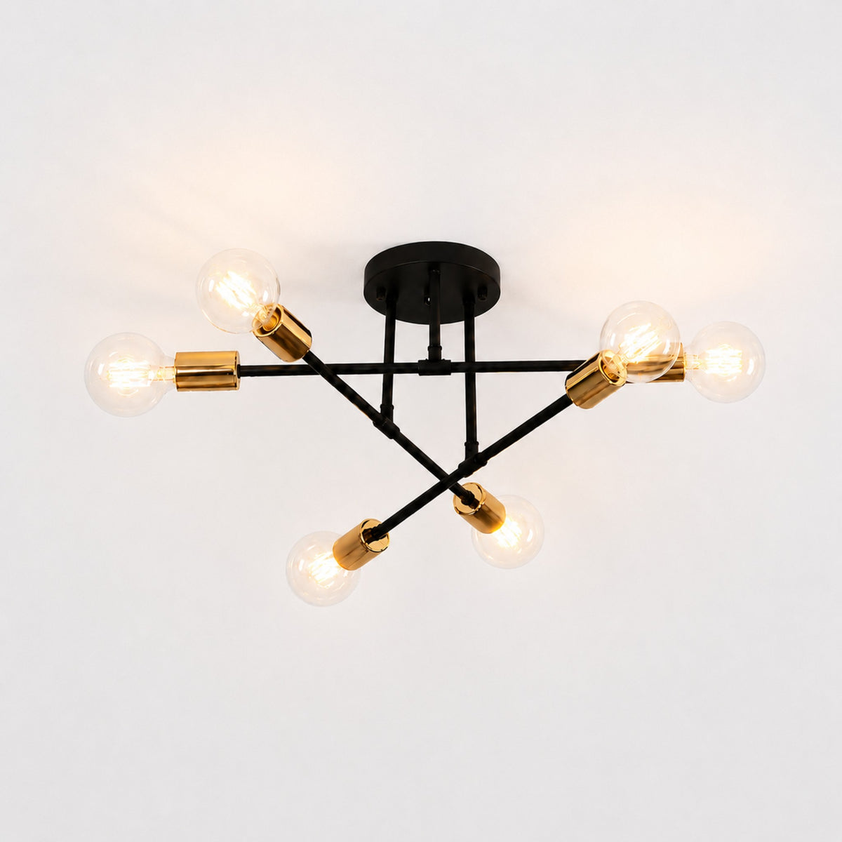 Vela Nordic Minimalist 6-Light Ceiling Light