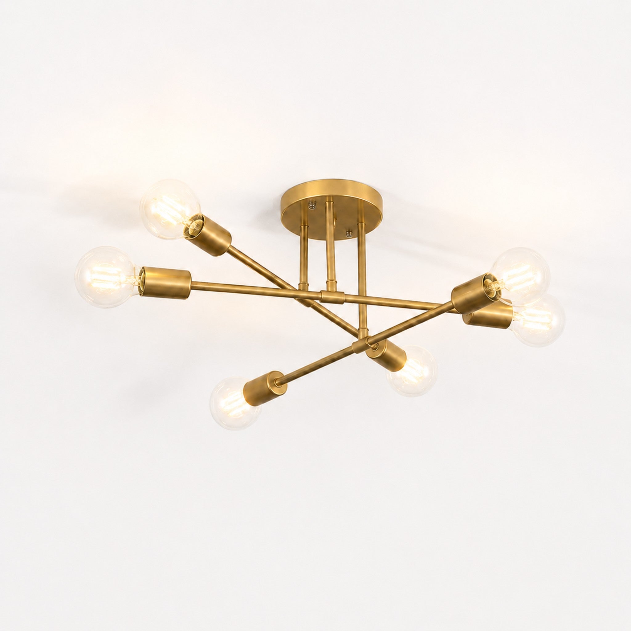 Vela Nordic Minimalist 6-Light Ceiling Light