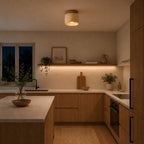 Aster Travertine Flush Mount Ceiling Light
