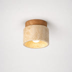 Aster Travertine Flush Mount Ceiling Light