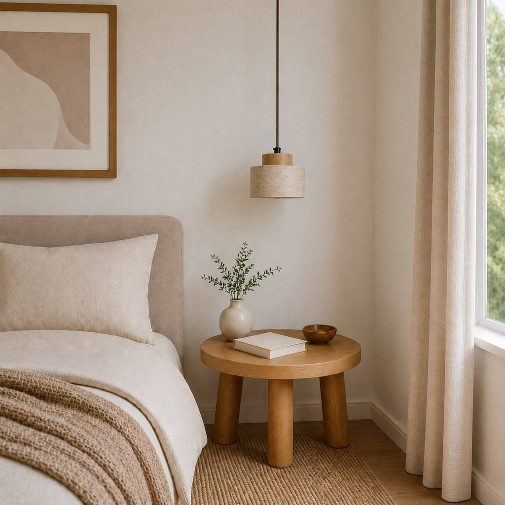 Aster Travertine Pendant Light