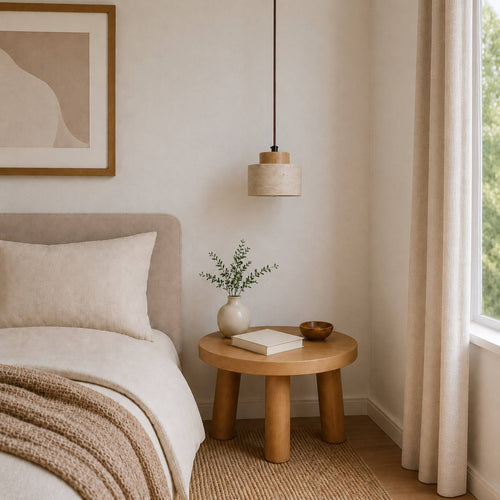 Aster Travertine Pendant Light