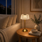 Celeste Crystal LED Rechargeable Table Lamp