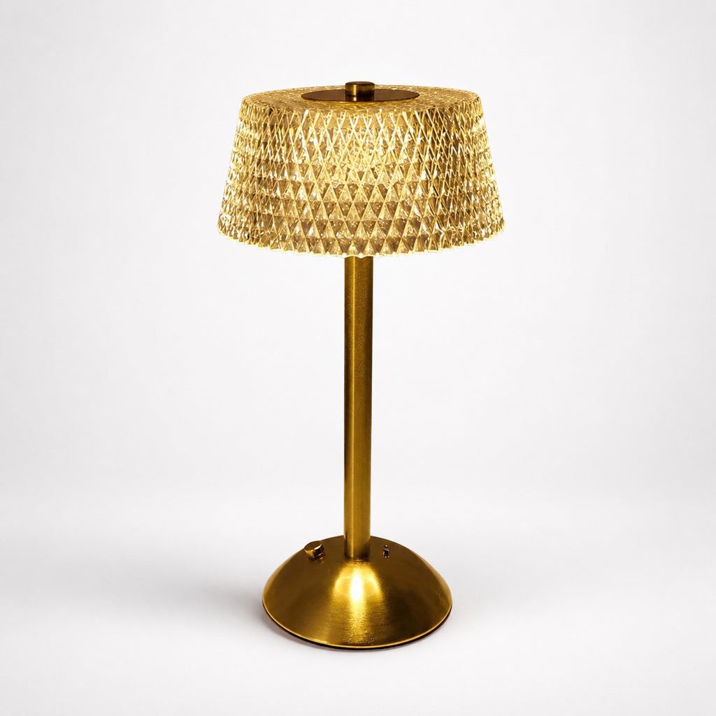 Celeste Crystal LED Rechargeable Table Lamp