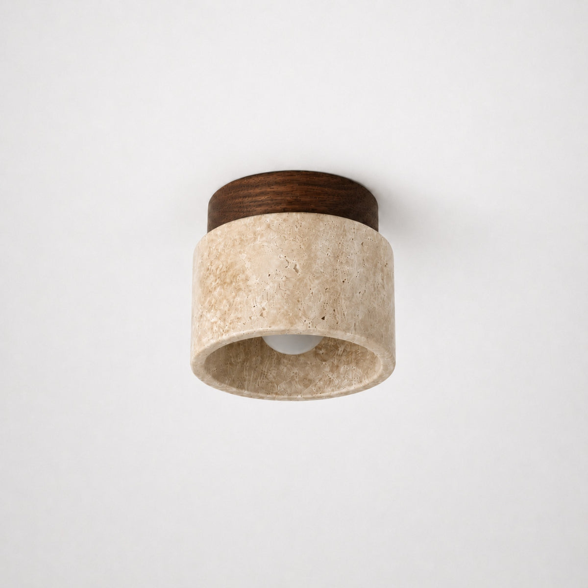 Aster Travertine Flush Mount Ceiling Light
