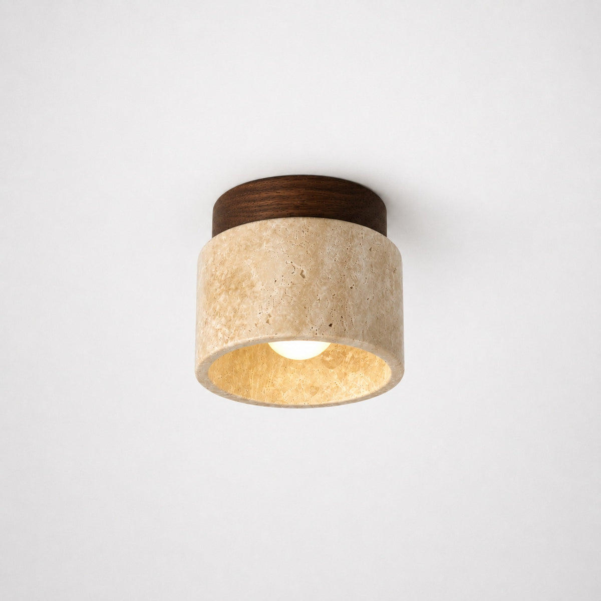 Aster Travertine Flush Mount Ceiling Light