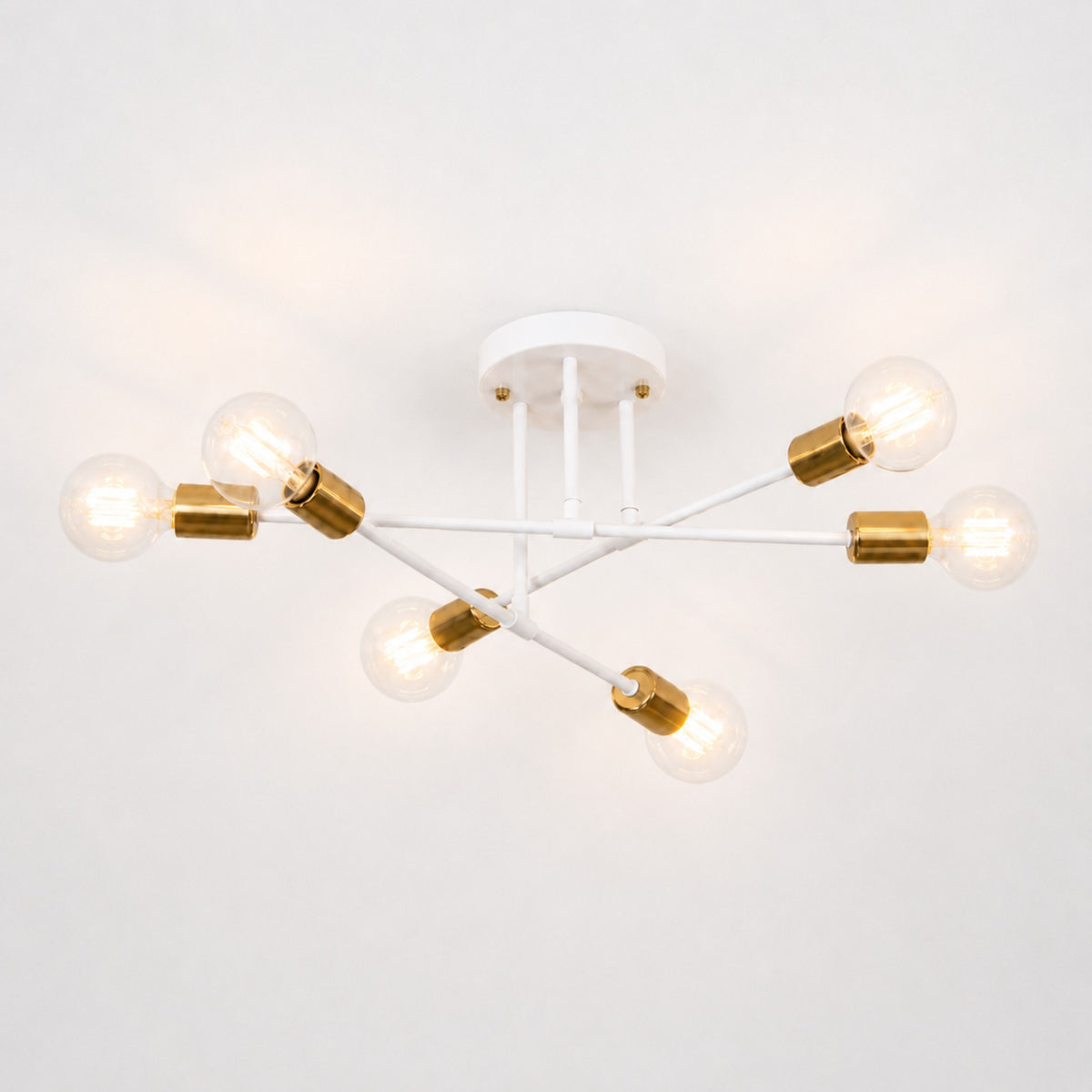 Vela Nordic Minimalist 6-Light Ceiling Light