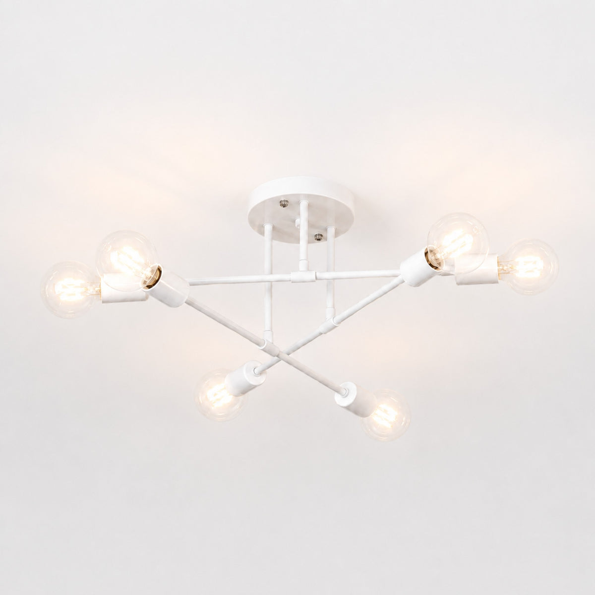 Vela Nordic Minimalist 6-Light Ceiling Light